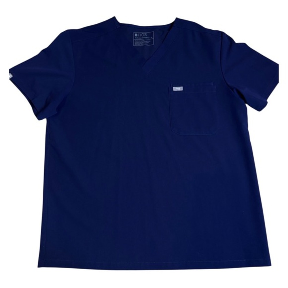 Figs Scrub Top‎ Size XL Navy